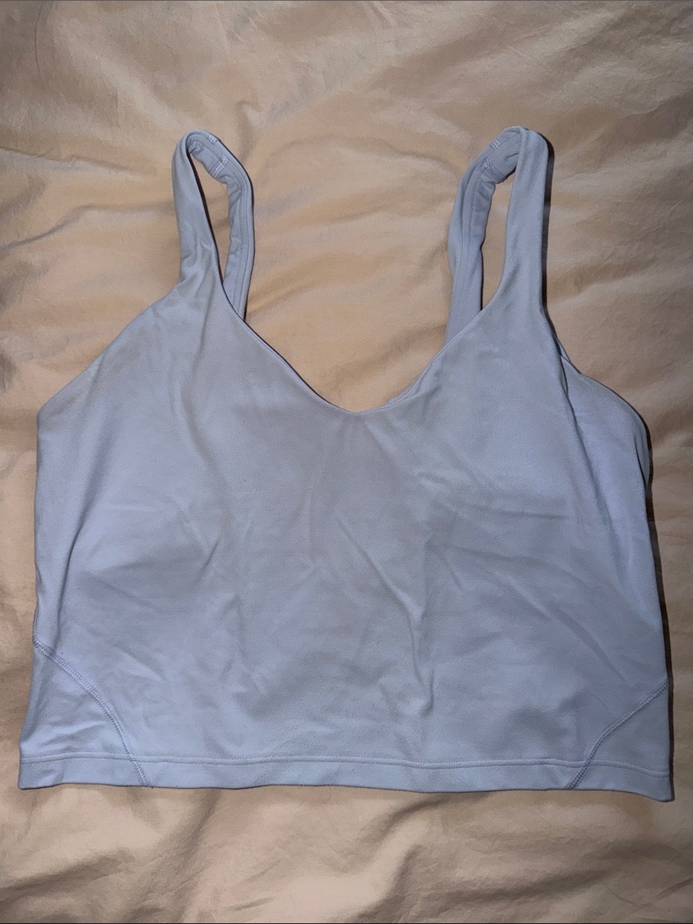 lululemon athletica Light Blue Scoop Neck Sports Bra